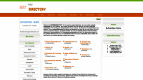 What Hitwebdirectory.com website looked like in 2022 (1 year ago)