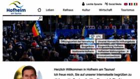What Hofheim.de website looked like in 2022 (1 year ago)