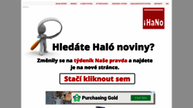 What Halonoviny.cz website looked like in 2022 (1 year ago)