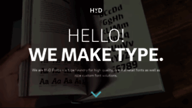 What Hvdfonts.com website looked like in 2022 (1 year ago)