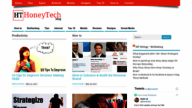 What Honeytechblog.com website looked like in 2022 (1 year ago)