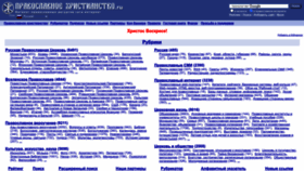 What Hristianstvo.ru website looked like in 2022 (1 year ago)