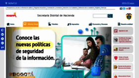 What Haciendabogota.gov.co website looked like in 2022 (1 year ago)