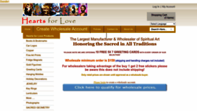What Heartsforlove.com website looked like in 2022 (1 year ago)