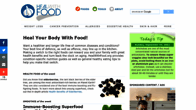 What Healwithfood.org website looked like in 2022 (1 year ago)