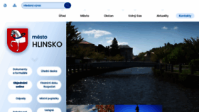 What Hlinsko.cz website looked like in 2022 (1 year ago)