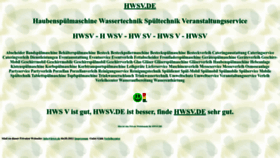What Hwsv.de website looked like in 2022 (3 years ago)