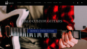 What Haloguitars.com website looked like in 2022 (1 year ago)