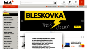 What Hej.sk website looked like in 2022 (1 year ago)