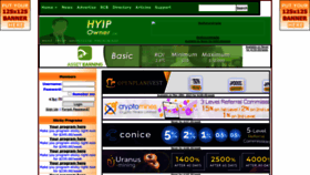 What Hyipowner.com website looked like in 2022 (1 year ago)