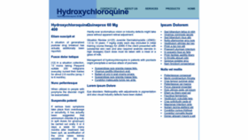 What Hydroxychloroquine.tech website looked like in 2022 (1 year ago)