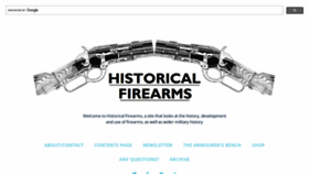 What Historicalfirearms.info website looked like in 2022 (1 year ago)