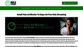 What Huluadblocker.com website looked like in 2022 (2 years ago)