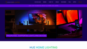 What Huehomelighting.com website looked like in 2022 (1 year ago)