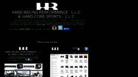 What Hardracing.com website looked like in 2022 (1 year ago)