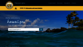 What Hawaii.gov website looked like in 2022 (1 year ago)