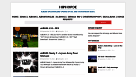 What Hiphopde.com website looked like in 2022 (1 year ago)