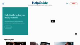What Helpguide.org website looked like in 2022 (1 year ago)