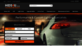 What Hids4u.co.uk website looked like in 2022 (1 year ago)