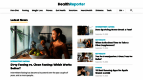 What Healthreporter.com website looked like in 2022 (1 year ago)