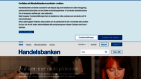 What Handelsbanken.se website looked like in 2022 (1 year ago)