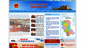 What Hungyen.gov.vn website looked like in 2022 (1 year ago)