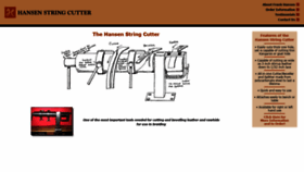 What Hansenstringcutter.com website looked like in 2022 (2 years ago)