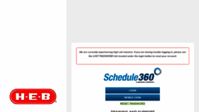 What Hebschedule360.com website looked like in 2022 (1 year ago)