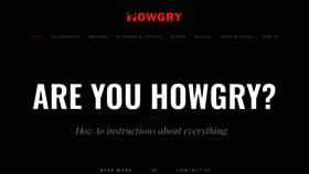 What Howgry.com website looked like in 2022 (1 year ago)