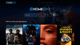 What Homecine.io website looked like in 2022 (1 year ago)