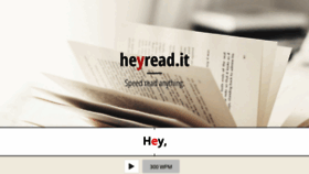 What Heyread.it website looked like in 2022 (1 year ago)