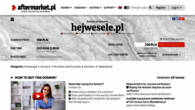 What Hejwesele.pl website looked like in 2022 (1 year ago)