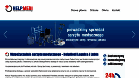 What Helpmedi.pl website looked like in 2022 (1 year ago)
