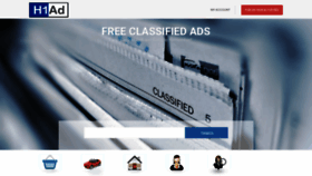 What H1ad.com website looked like in 2022 (1 year ago)