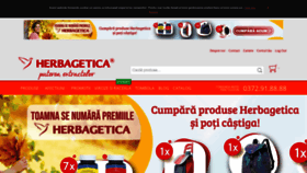 What Herbagetica.ro website looked like in 2022 (1 year ago)