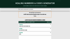 What Healingnumbers.info website looked like in 2022 (1 year ago)