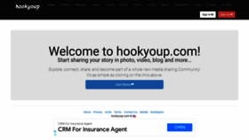 What Hookyoup.com website looked like in 2022 (1 year ago)