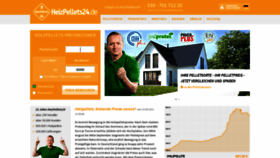 What Heizpellets24.de website looked like in 2022 (1 year ago)