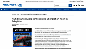 What Hwh-online.de website looked like in 2022 (1 year ago)