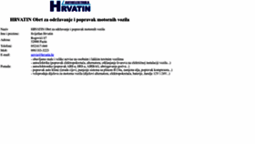 What Hrvatin.hr website looked like in 2022 (1 year ago)