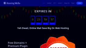 What Hostingmella.com website looked like in 2022 (1 year ago)