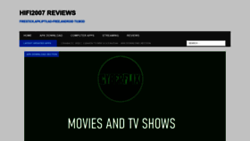 What Hifi2007reviews.com website looked like in 2022 (1 year ago)