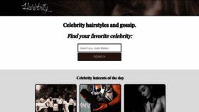 What Hairlebrity.com website looked like in 2022 (1 year ago)