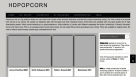 What Hdpopcorn.live website looked like in 2022 (1 year ago)