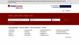 What Hotelcareer.at website looked like in 2022 (1 year ago)