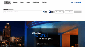 What Hiltonhhonors.com website looked like in 2022 (1 year ago)
