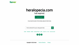 What Heralopecia.com website looked like in 2022 (1 year ago)