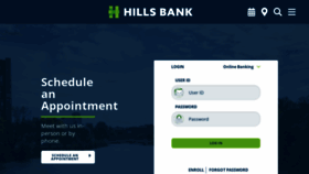What Hillsbank.com website looked like in 2022 (1 year ago)