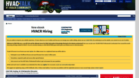 What Hvac-talk.com website looked like in 2022 (1 year ago)