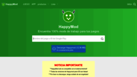 What Happymodapkdescargar.com website looked like in 2022 (1 year ago)
